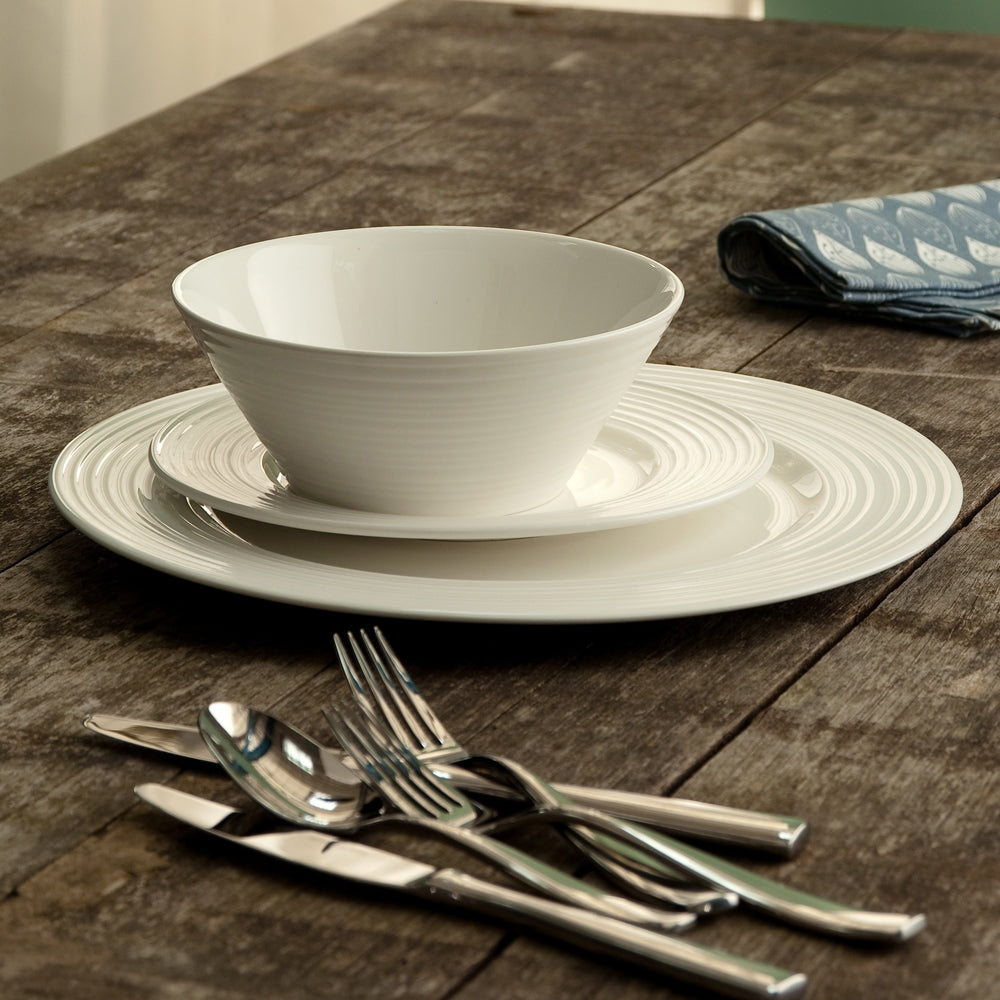Belleek Living Ripple 12 Piece Porcelain Dinner Set – Jacksons of