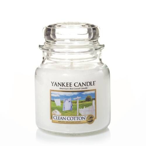 Yankee Candle Medium Jar Candle - Clean Cotton