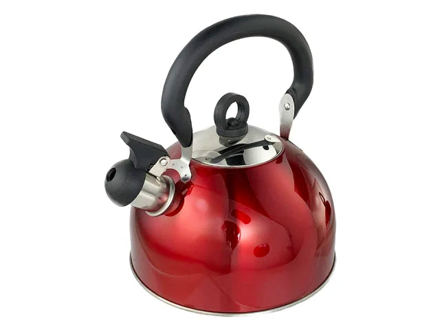 Camping Whistling Kettle Stainless Steel Red 30805