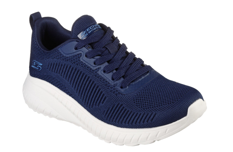 Skechers Ladies Trainers BOBS Squad Chaos Face Off in Navy