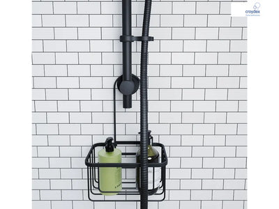 Hook Over Shower Caddy Black QM260421