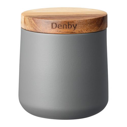 Denby Set Of 3 Grey Storage Canisters