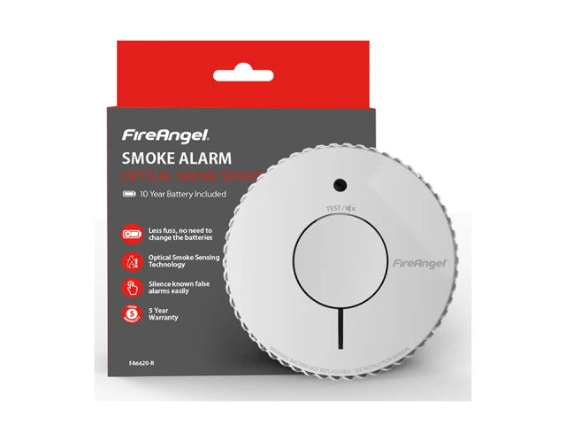 Optical Smoke Alarm 10 Year Battery FA6620-R