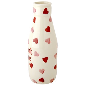 Emma Bridgewater Pink Hearts Small Milk Bottle