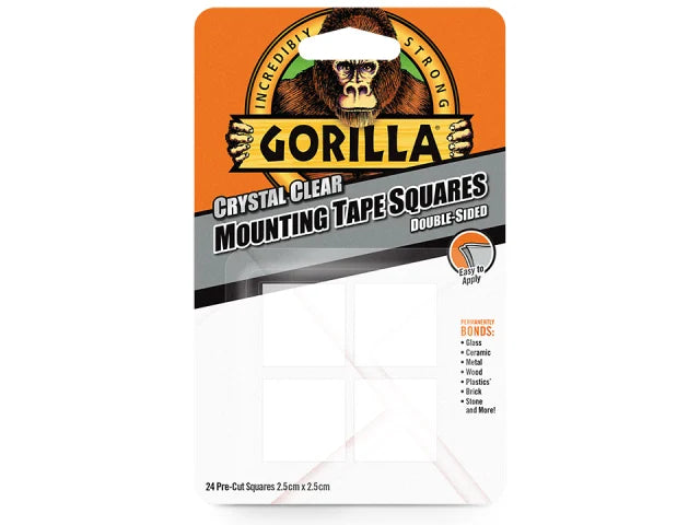 Gorilla Mounting Tape Squares x 24 3044111