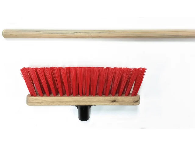 Stiff Red PVC Broom Head 290mm