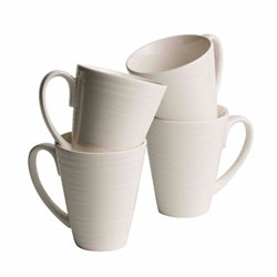 Belleek Ripple Set of 4 Mugs