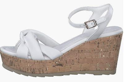 Marco Tozzi Ladies Wedge Sandal, 28351-20 in White