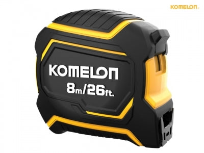 Komelon Extreme 3.7m Standout Pocket Tape Measure c/w 8m / 26ft 32mm wide blade