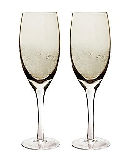 Denby Lucille Gold White Wine Glasses Pack 2