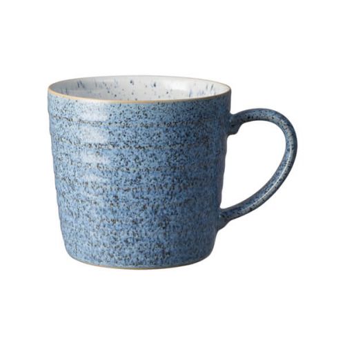 Denby Studio Blue Flint/Chalk Ridged Mug