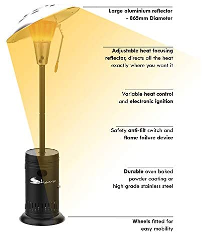 Sahara 13kw Heat Focus Gas Outdoor Patio Heater