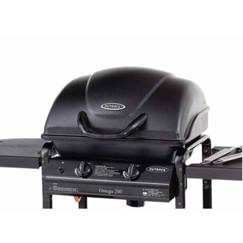Outback Omega 200 Gas Barbecue, Regulator & Rack