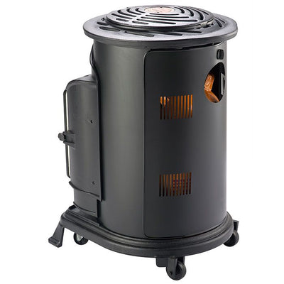 Provence Portable Gas Heater Matt Black Real Flame Effect Calor Gas - Northern Ireland ONLY Collection or Delivery