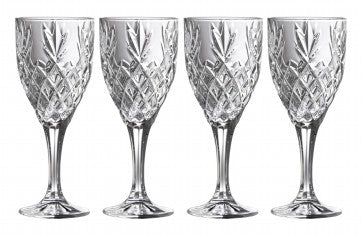 Galway Crystal Renmore Goblet Set of 4