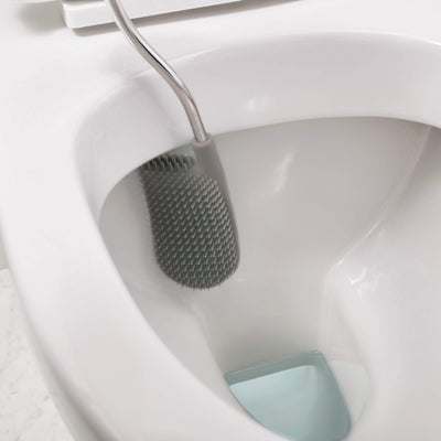 Joseph Joseph 70517 Bathroom Flex Smart Toilet Brush with Holder, Stainless Steel
