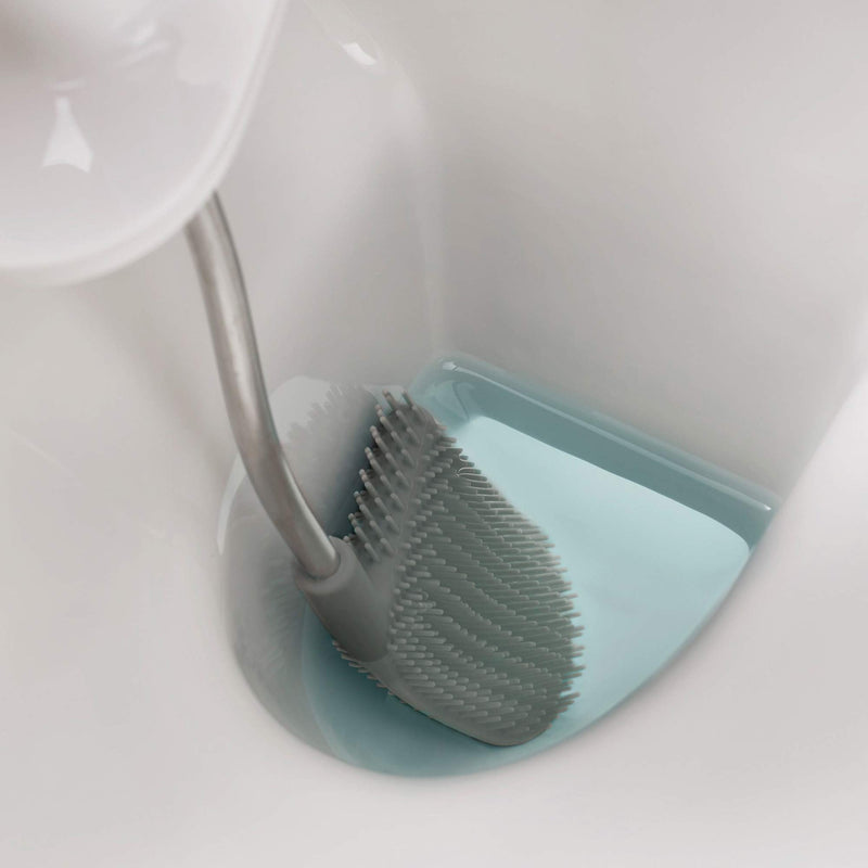 Joseph Joseph 70517 Bathroom Flex Smart Toilet Brush with Holder, Stainless Steel