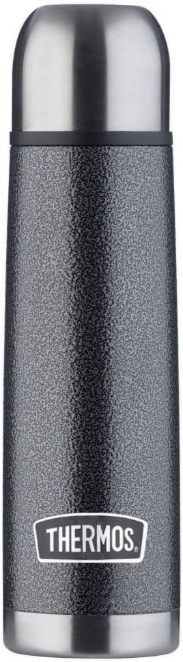 Thermos 187026 ThermoCafé Stainless Steel Flask, Hammertone Grey, 1.0 L