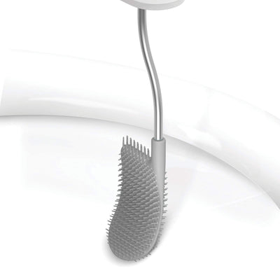 Joseph Joseph 70517 Bathroom Flex Smart Toilet Brush with Holder, Stainless Steel