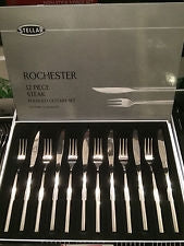 Stellar Rochester 12 Piece Steak Knife and Fork Set