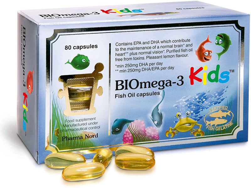 Pharma Nord BIOmega 3 Kids Fish Oil 80 Capsules