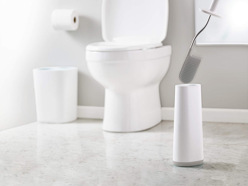 Joseph Joseph Bathroom Flex Smart Toilet Brush with Holder White/Grey
