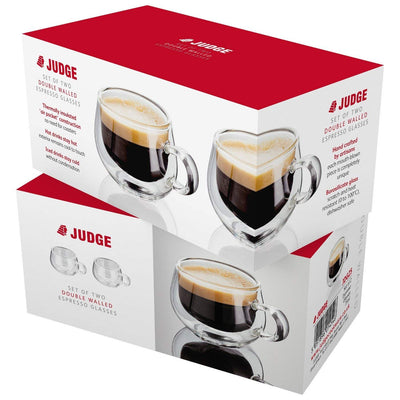 Judge Double Wall Glasses Pack 2 Espresso JDG25