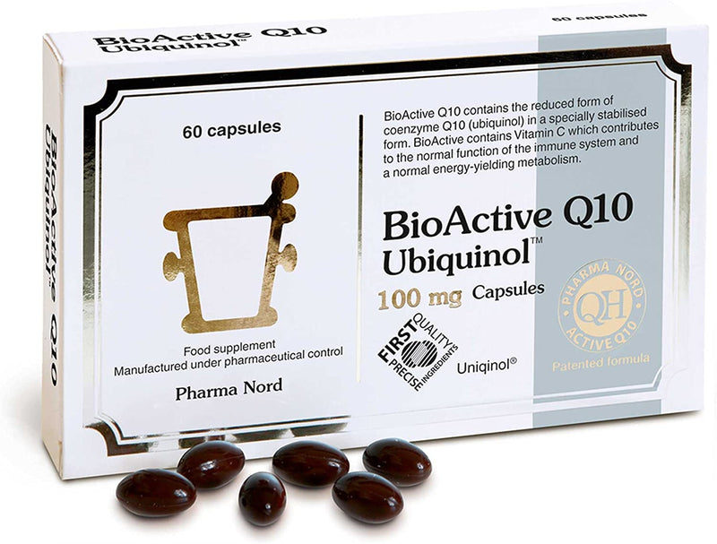 Pharma Nord 100mg BioActive Q10 Uniqinol 60 Capsules