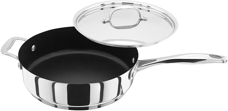 Stellar 7000 Non-Stick 24cm Saute Pan and Lid S718