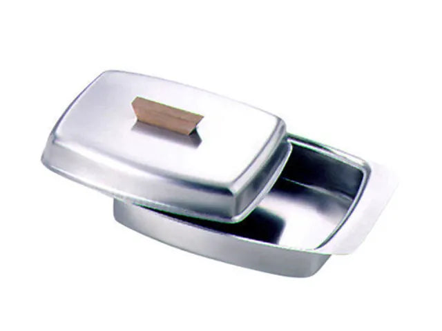 Butter Dish With Wooden Knob 11728