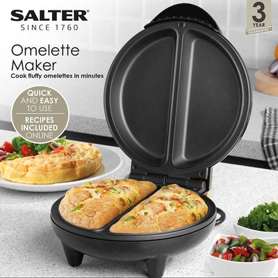 SALTER EK2716 OMELETTE MAKER 750W + RECIPES HALF RRP