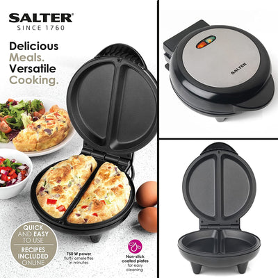 SALTER EK2716 OMELETTE MAKER 750W + RECIPES HALF RRP