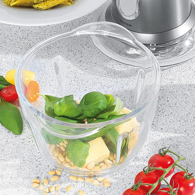 SALTER EK3264 GUNMETAL COSMOS GLASS CHOPPER 1.2L