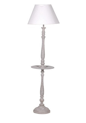 Grey Lamp With Shelf