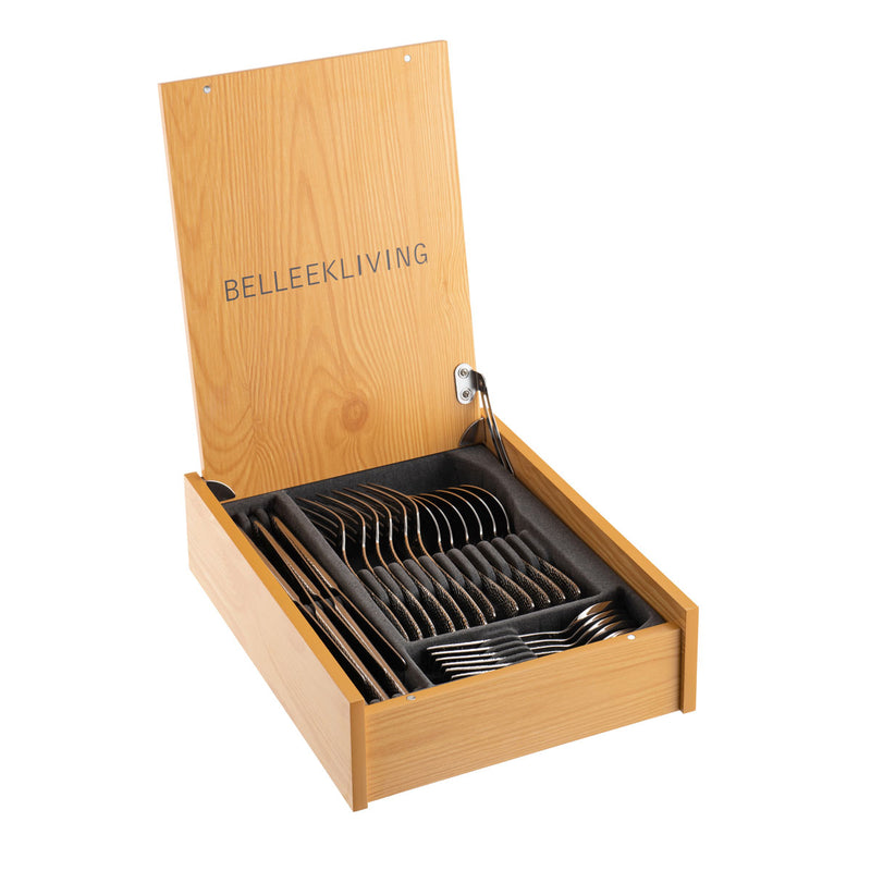 Belleek Living Nordic 24 Piece 18/10 Stainless Steel Cutlery Set