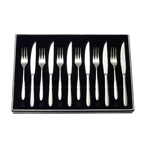 Stellar Winchester Set Of 12 Steak Knives and Forks Gift Box Set