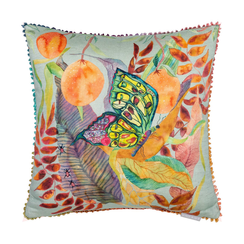 Voyage Maison Cushion Mirabelle Butterfly Robins Egg 50x50