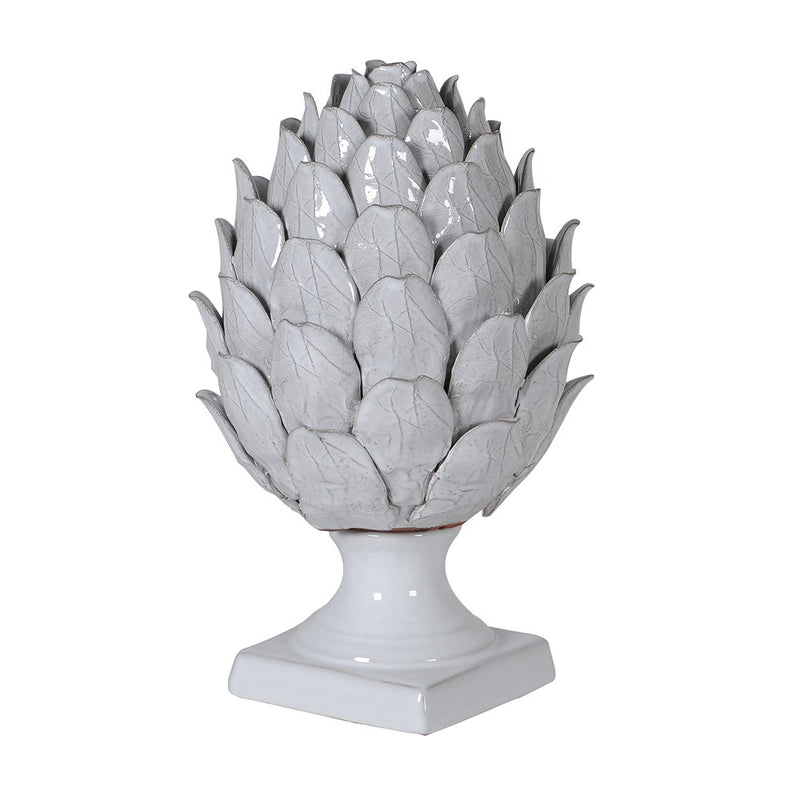 White/grey  Ceramic Artichoke