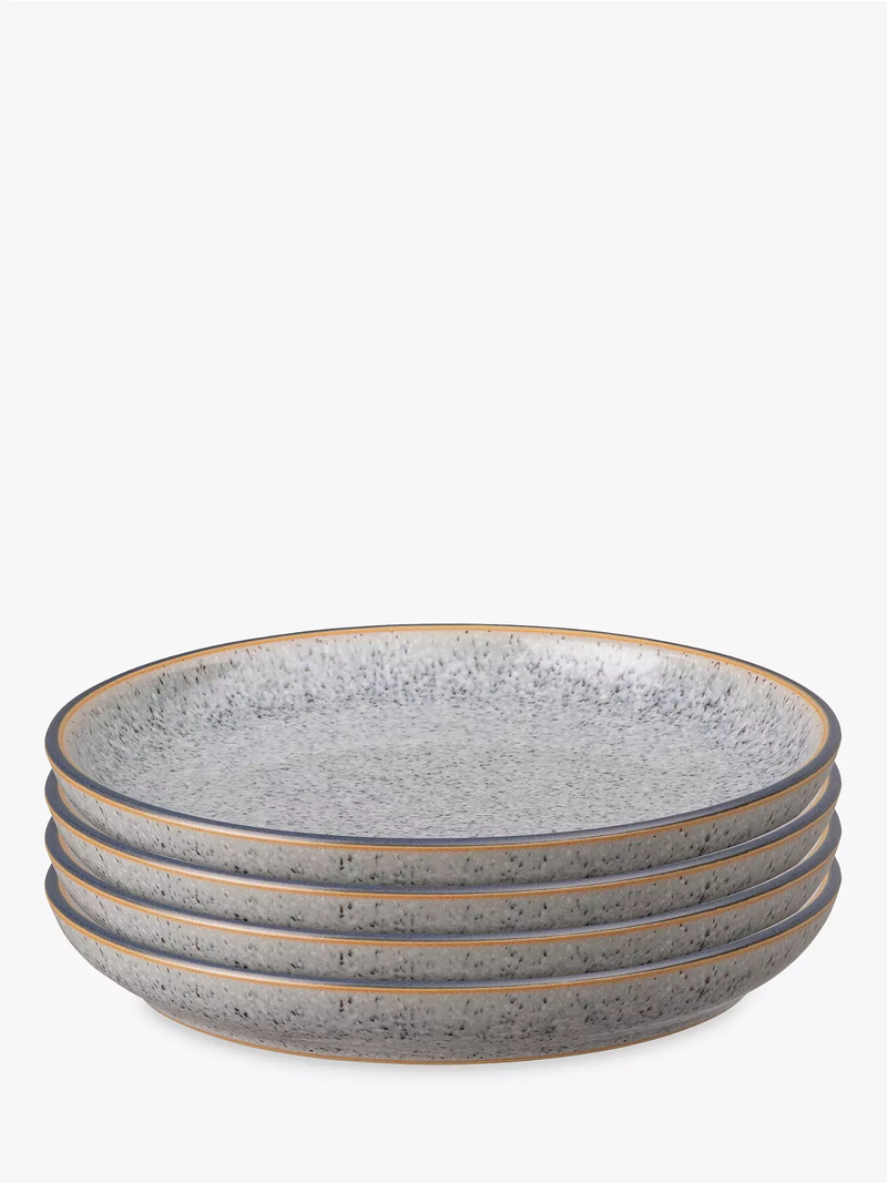Denby Studio Grey Small Coupe Plates set of 4