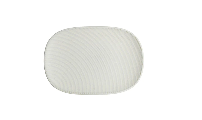 Denby Impressions Cream Accent Medium Oblong Platter