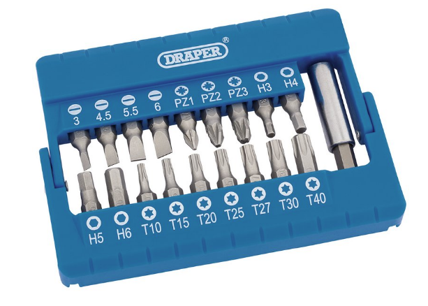 Draper 19 piece screwdriver bit set – Jacksons of Saintfield