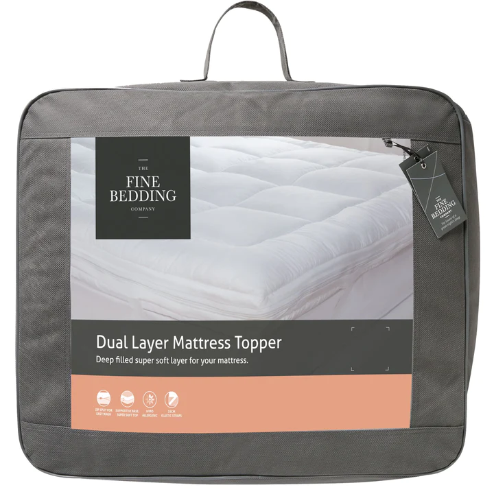 Fine Bedding Dual Layer Mattress Topper