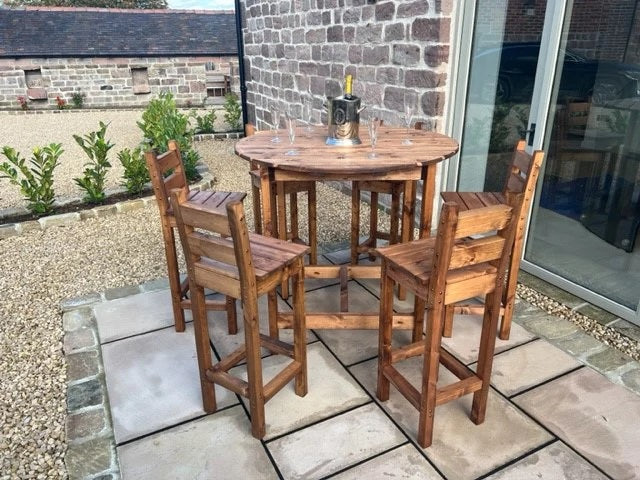 Charles Taylor Deluxe Alfresco Bar Set Six Seater