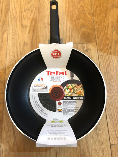 Tefal Luminens For All Hobs & Induction Non Stick Frying Pan Stirfry Wok 28cm