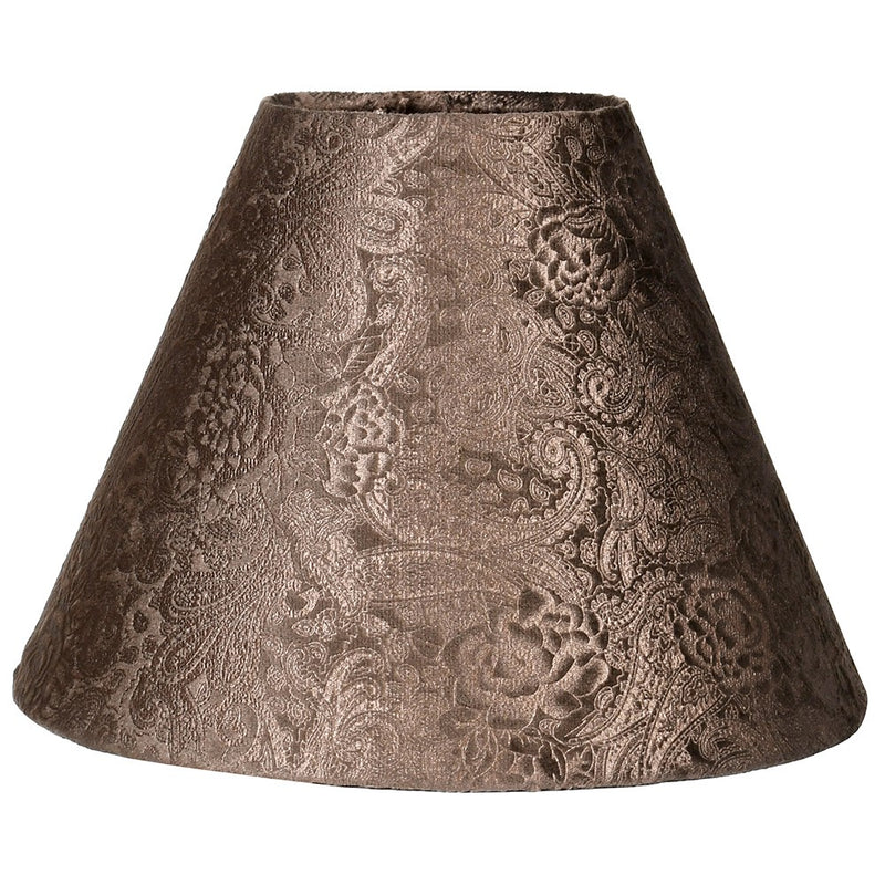 Large Antique Brown Paisley Shade