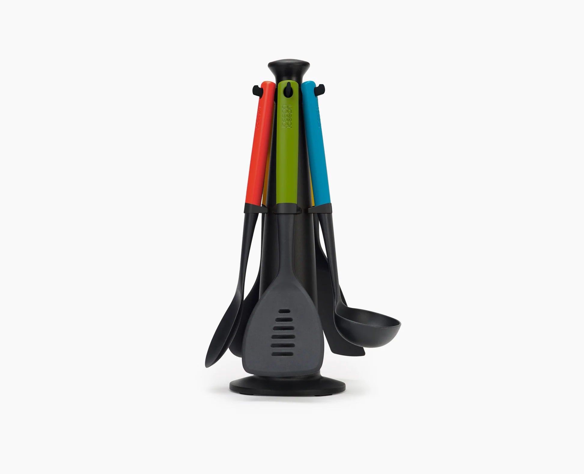 Joseph Joseph Duo 5-piece Utensil Carousel Set Includes a solid spoon ...