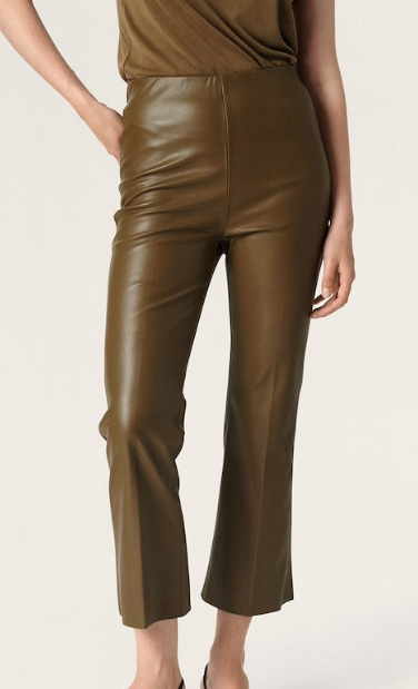 Soaked in Luxury Kaylee Kickflare Trousers, in Beech, ladies SLKaylee 7/8