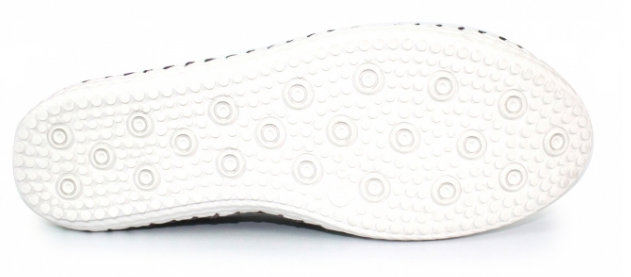 Lunar Womens St Ives Leather Plimsoll- White