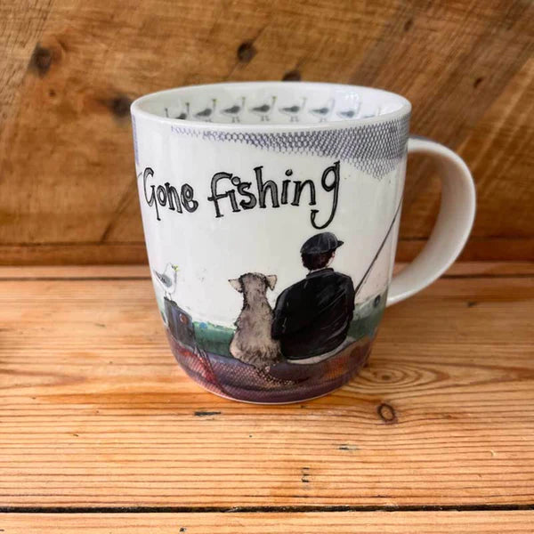 Alex Clark 400ml mug - Gone Fishing