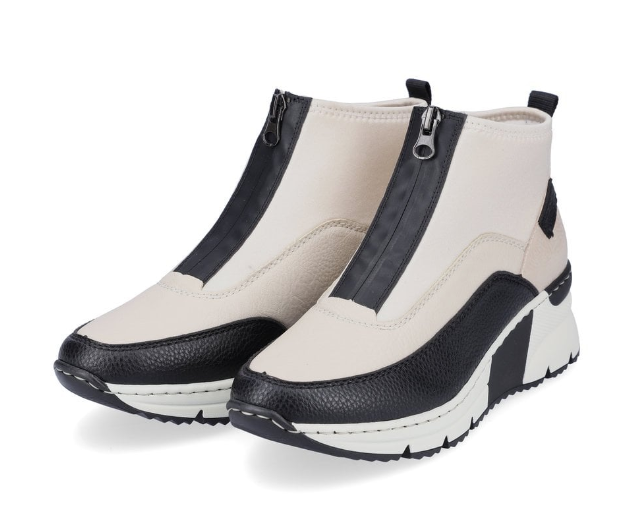 Rieker Womens Boots, N6352-60, beige ladies ankle boot